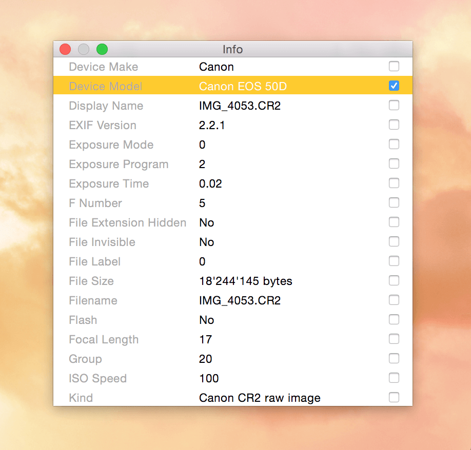 Narrow down searches using the Info pane Houdah Blog