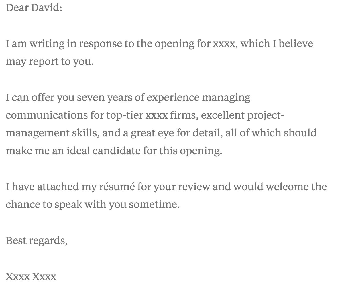 The 23 Best Cover Letter Examples What They Got Right