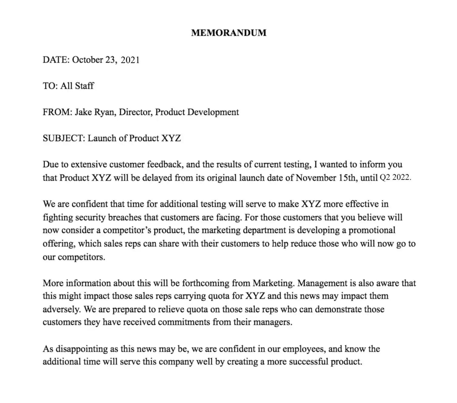 How to Write a Memo [Template & Examples] My Blog