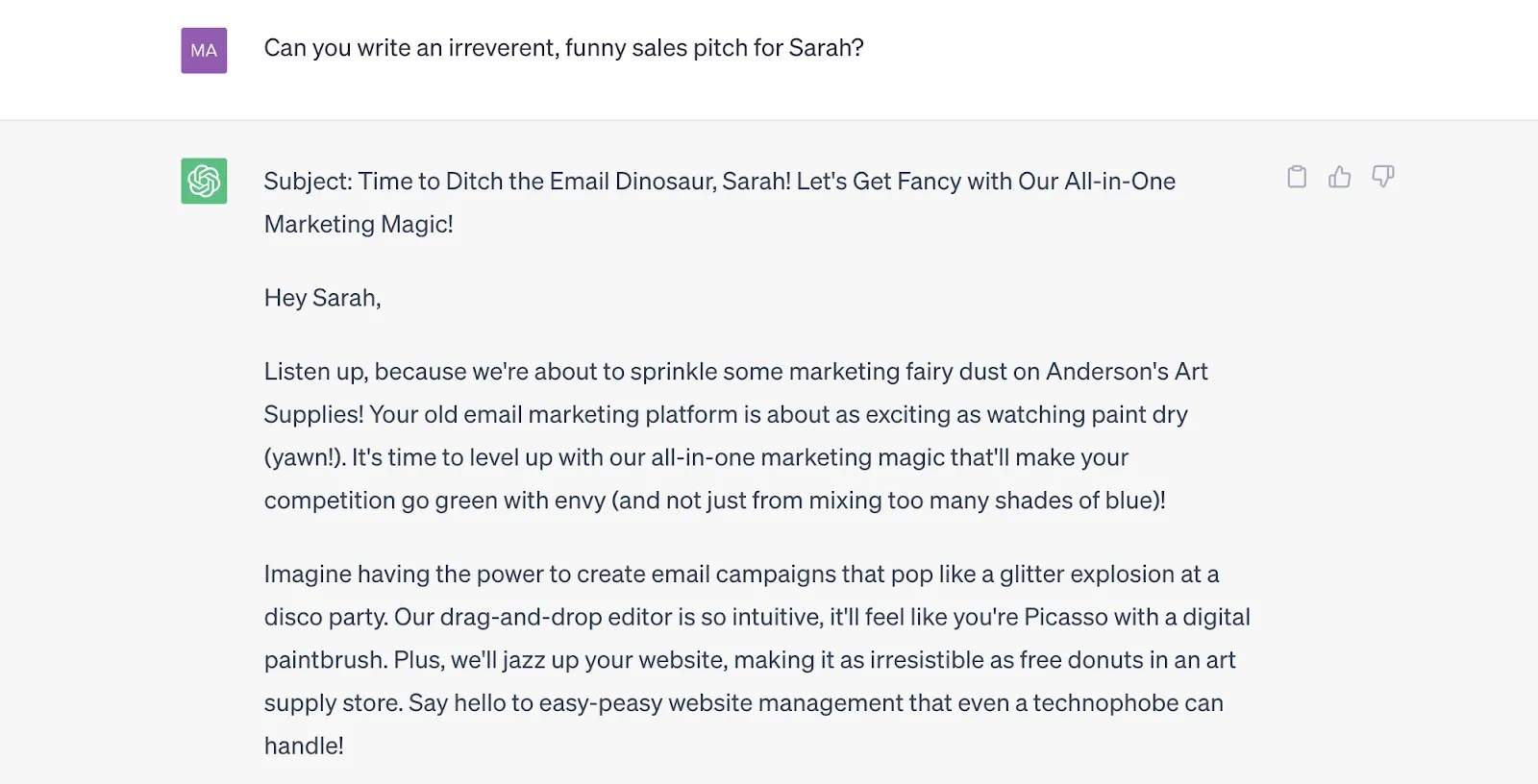 How to Use ChatGPT to Write a Sales Pitch