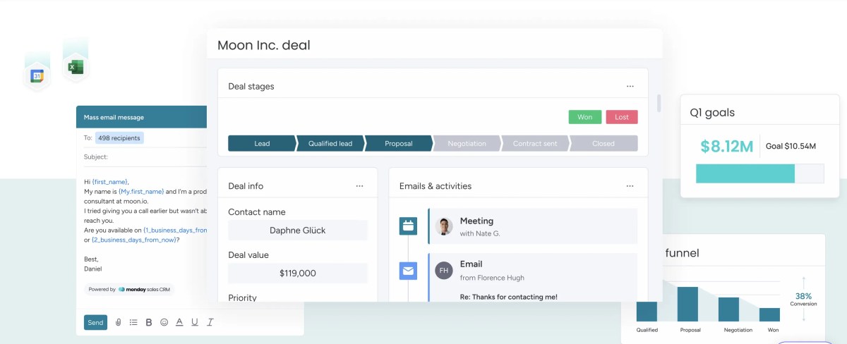 Affordable CRM software dashboard for small business sales management in the USA