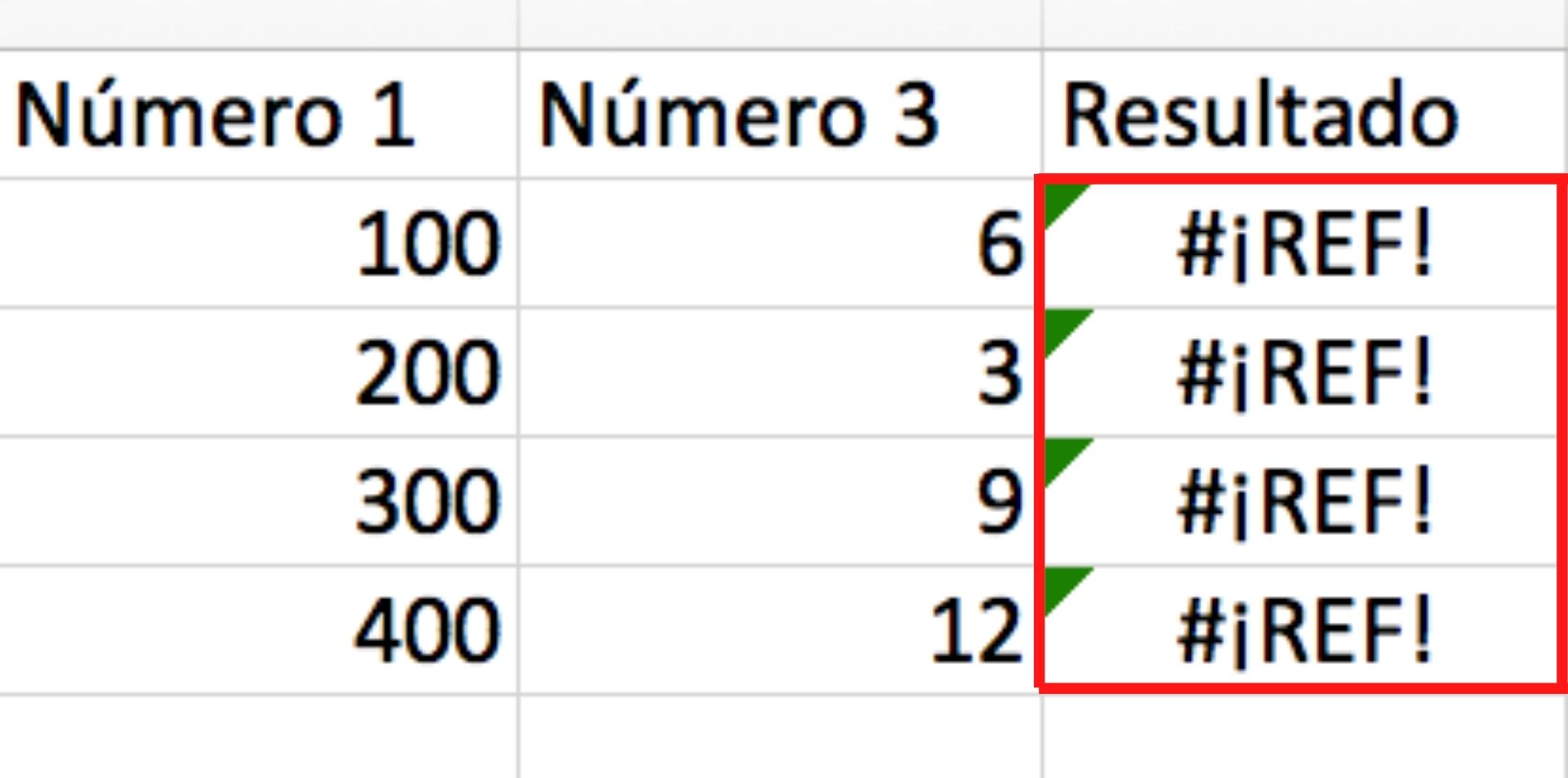 Los 8 errores más comunes en Excel (y cómo solucionarlos)