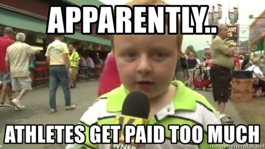 Should athletes be paid as much as they are? HYDRAGUN Blog