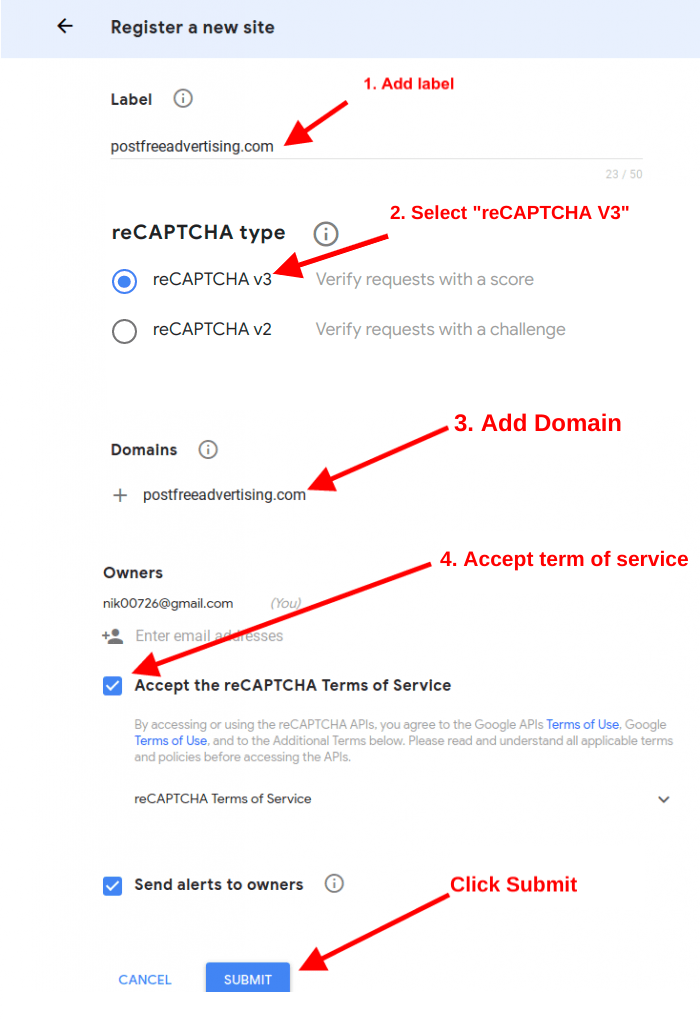 how to get google ReCaptcha v3 keys Blog