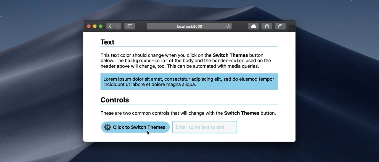 Dark Mode and CSS • The Breakroom