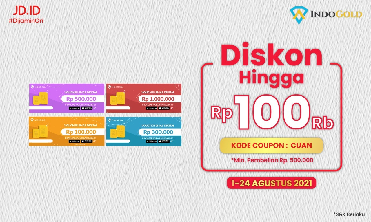 IndoGold x JD.ID Promo (Digital Voucher)