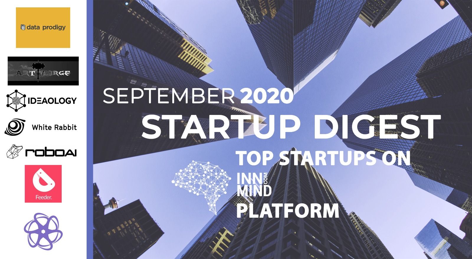 September 2020 Startup Digest Top Startups on InnMind Platform