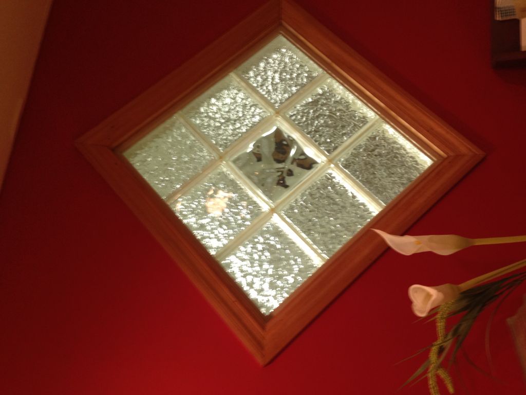 Decorative Glass Block Borders for a Shower Wall or Windows