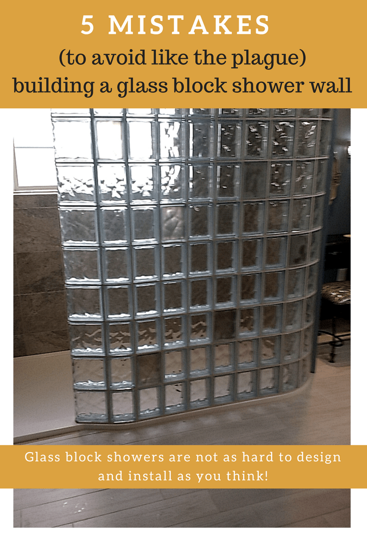 Glass block shower wall installation 5 mistakes to avoid