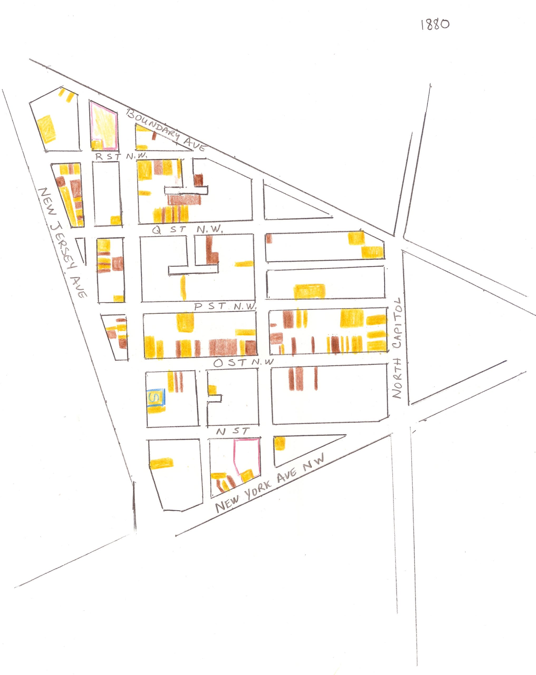 The Triangle Known As Truxton Circle Change 18801940 Truxton Is In Shaw