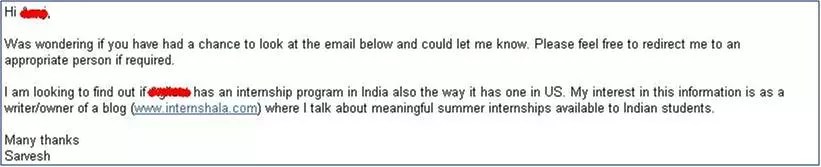 Once you've sent your emails, be sure to give your contacts some time before following up. How Em Why Em To Follow Up On An Internship Application Internshala Blog