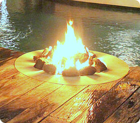 Floating Fire Pit Pool Heater - Modern Hacienda-Fire Pit - Modern