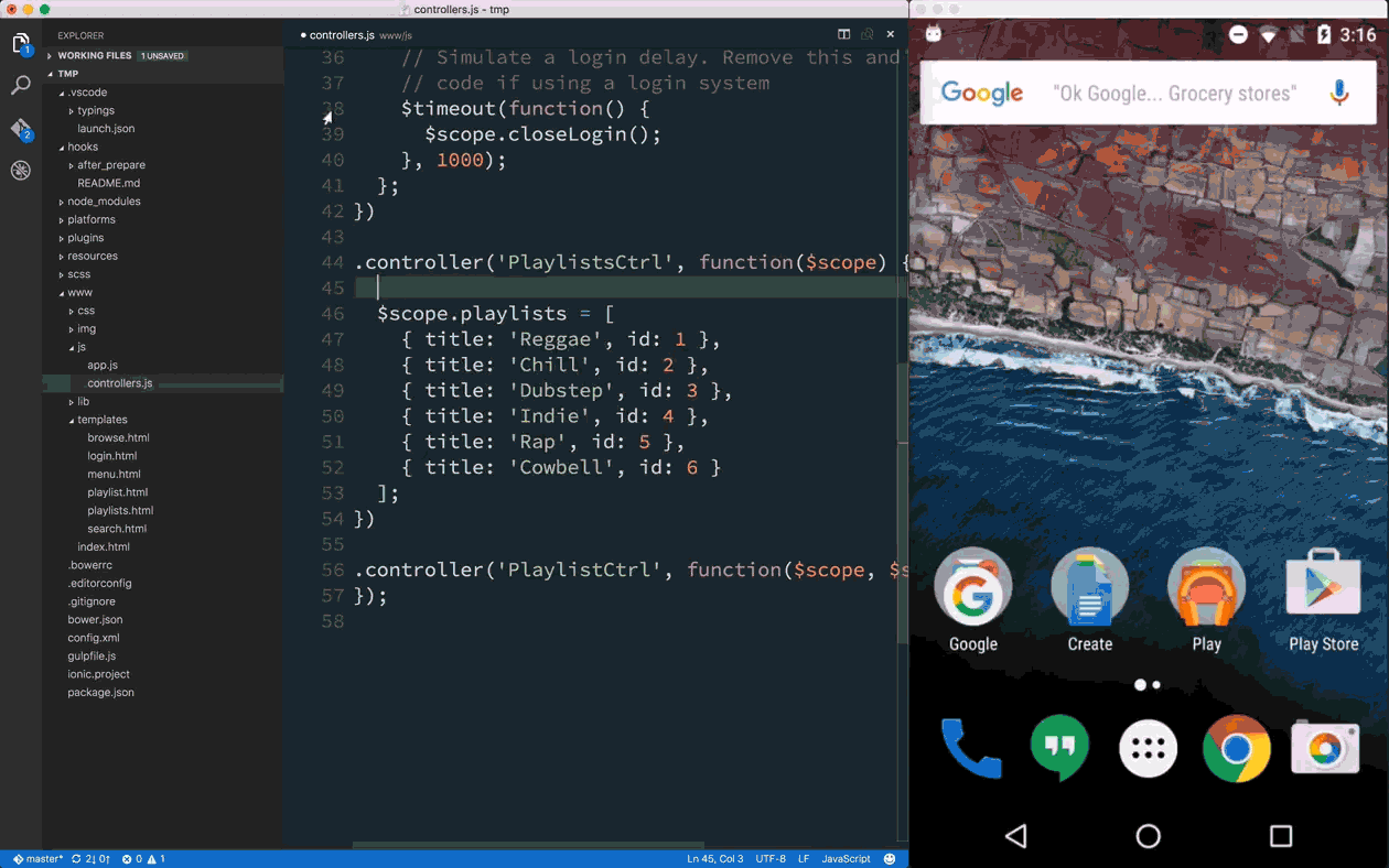 Cordova Extension for VSCode The Official Ionic Blog
