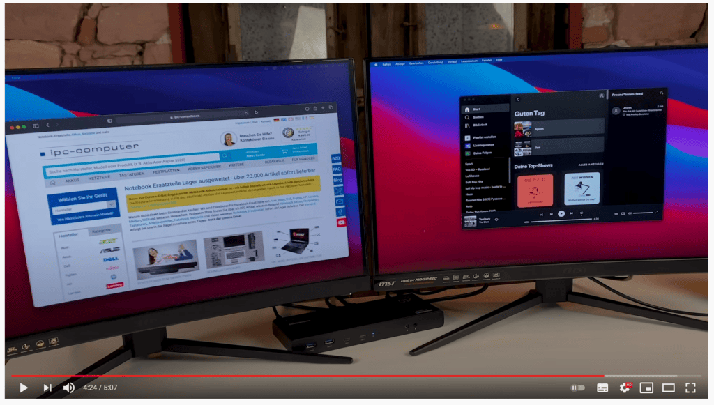 Wie schließe ich an das Macbook Pro oder Air mit M1 Chip 2 Monitore an? Blog