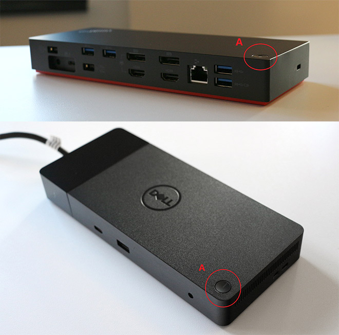 DockingStation Das "Geheimnis" mit dem Einschaltknopf. ipc