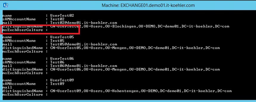 Exchange 2013/2016 Systemmeldungen in falscher Sprache (englisch