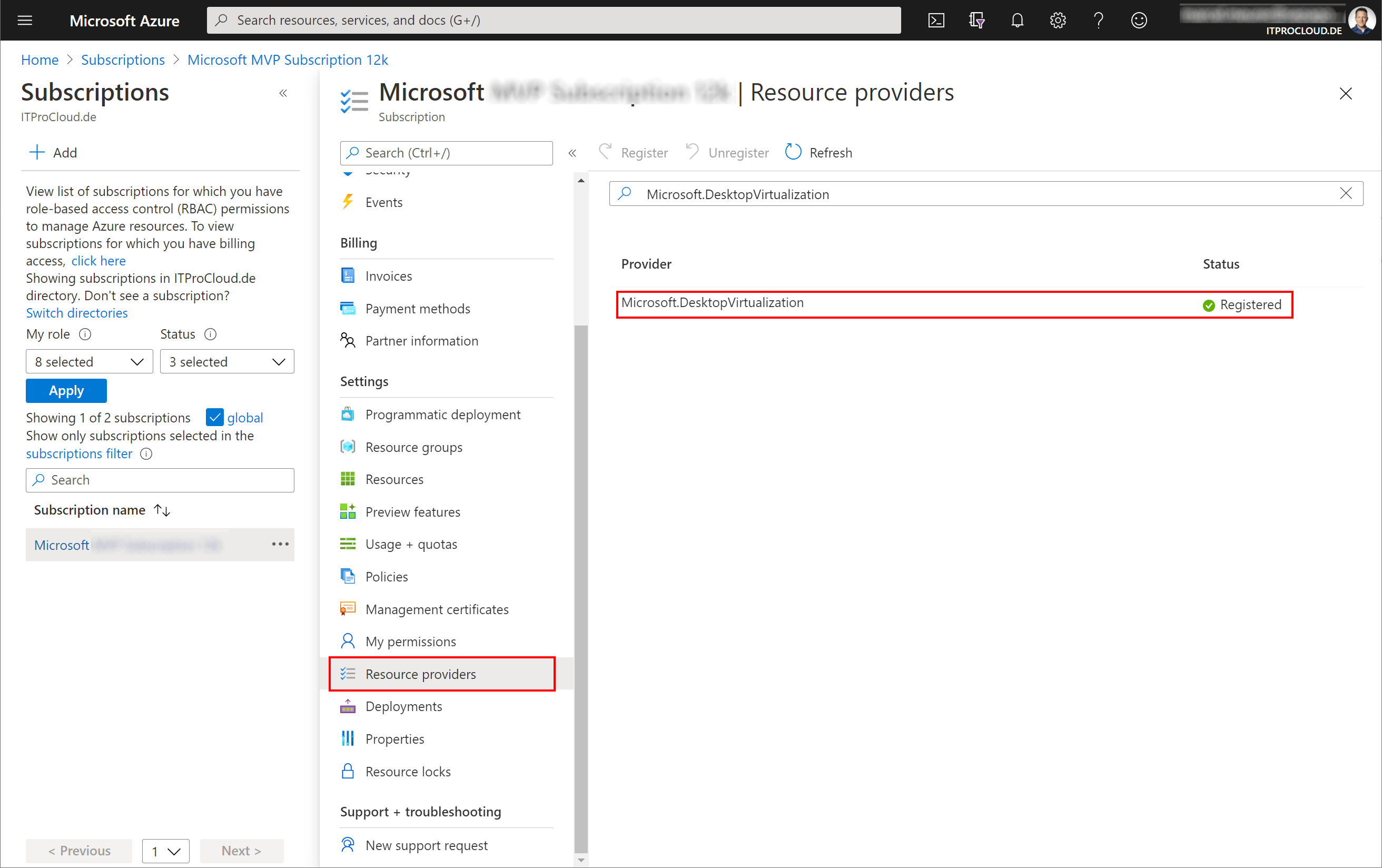 WVDAdmin A native administration Gui for Azure Virtual