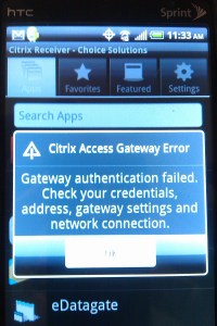 Access Gateway Enterprise with AAA Groups and the Citrix Receiver