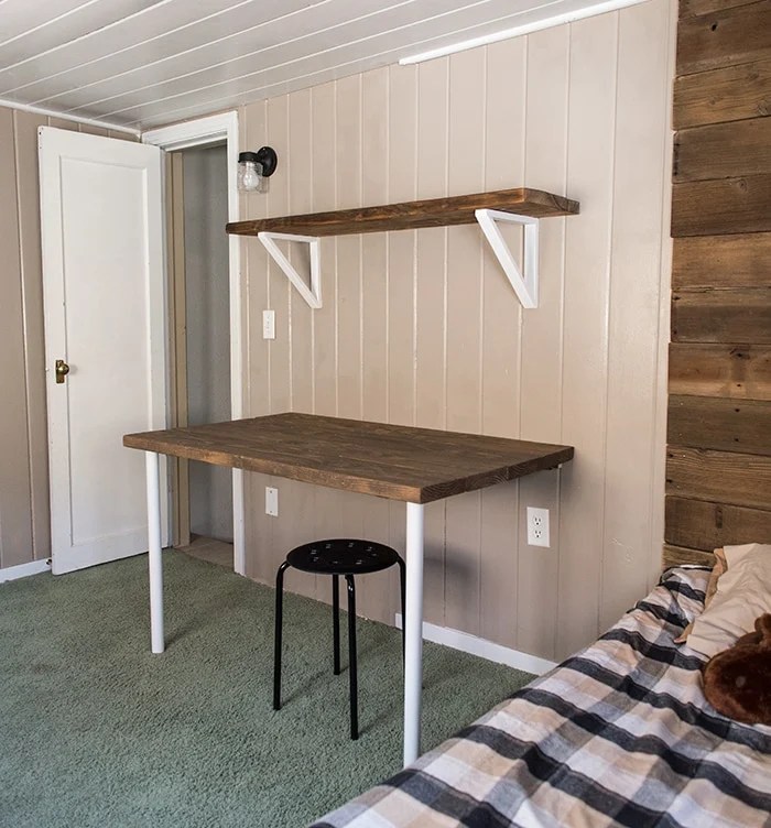 Simple DIY Wall Desk, Shelf & brackets (for under 23!) Jenna Sue