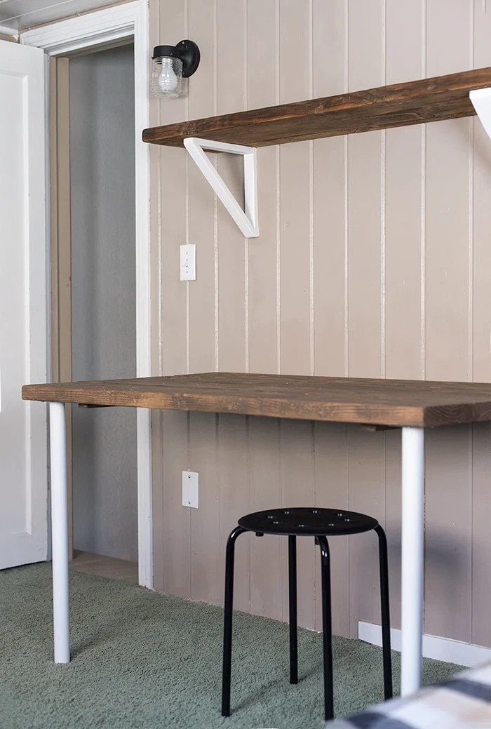 Simple DIY Wall Desk, Shelf & brackets (for under 23!) Jenna Sue