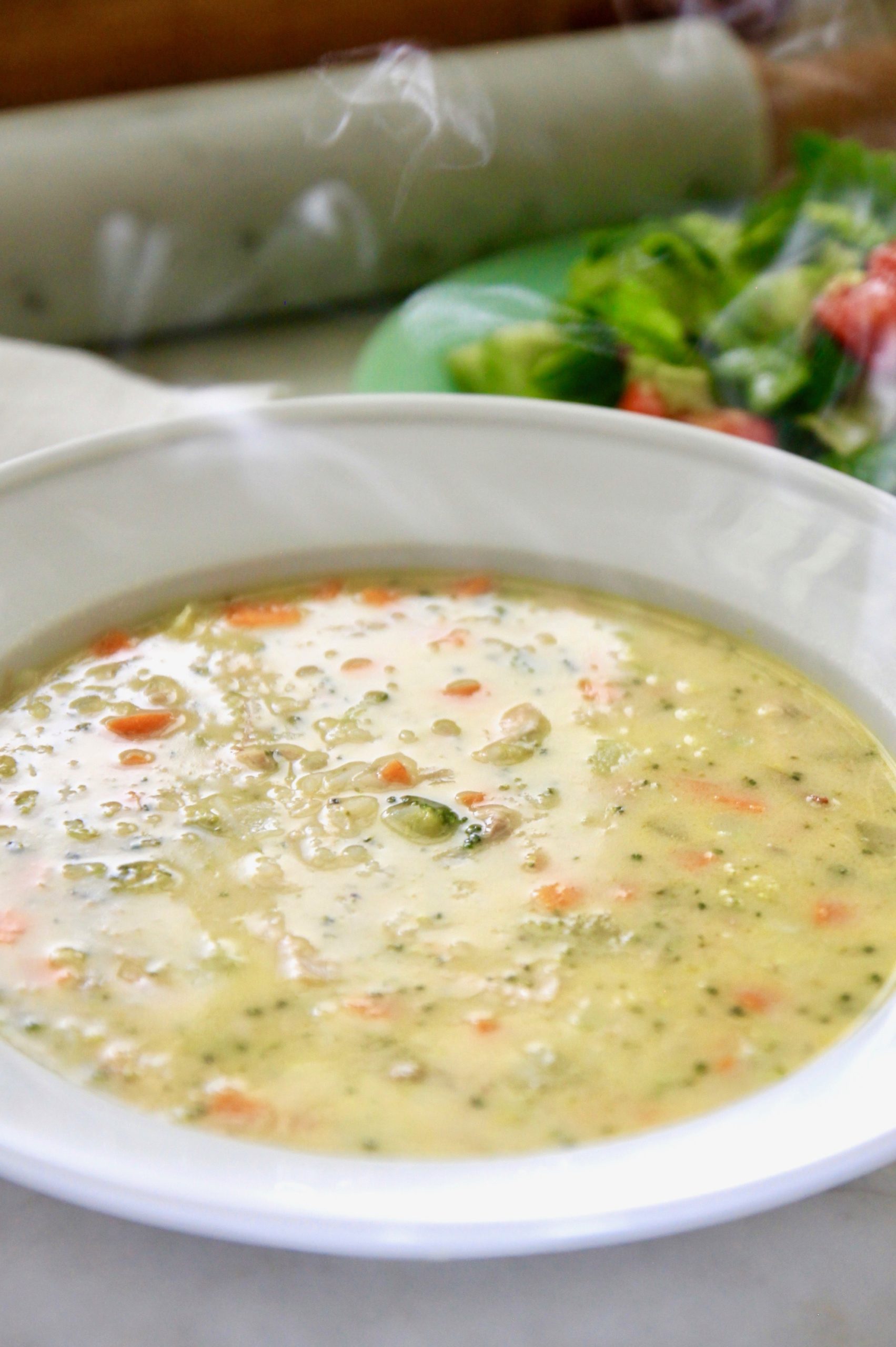 Chicken, Broccoli, Cheddar & Rice Soup Jenny Steffens Hobick