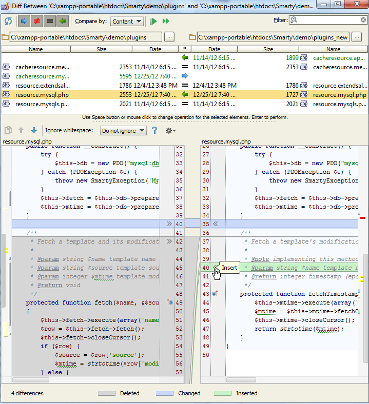 Comparing Files and Folders within your IDE The IDE Blog