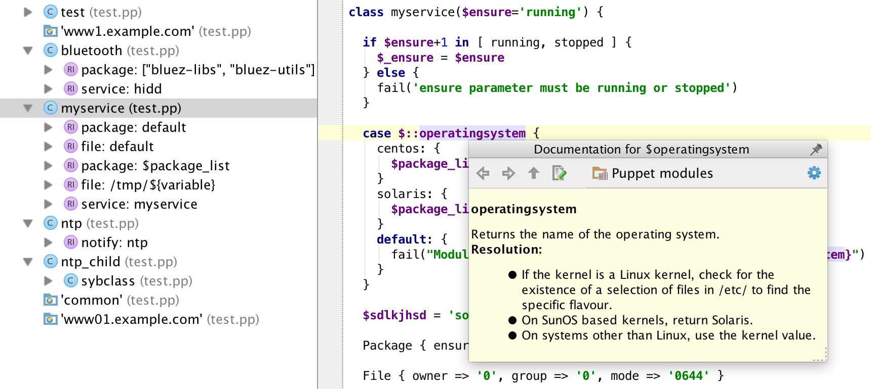 What's Mining Puppet Support Improvements The RubyMine Blog