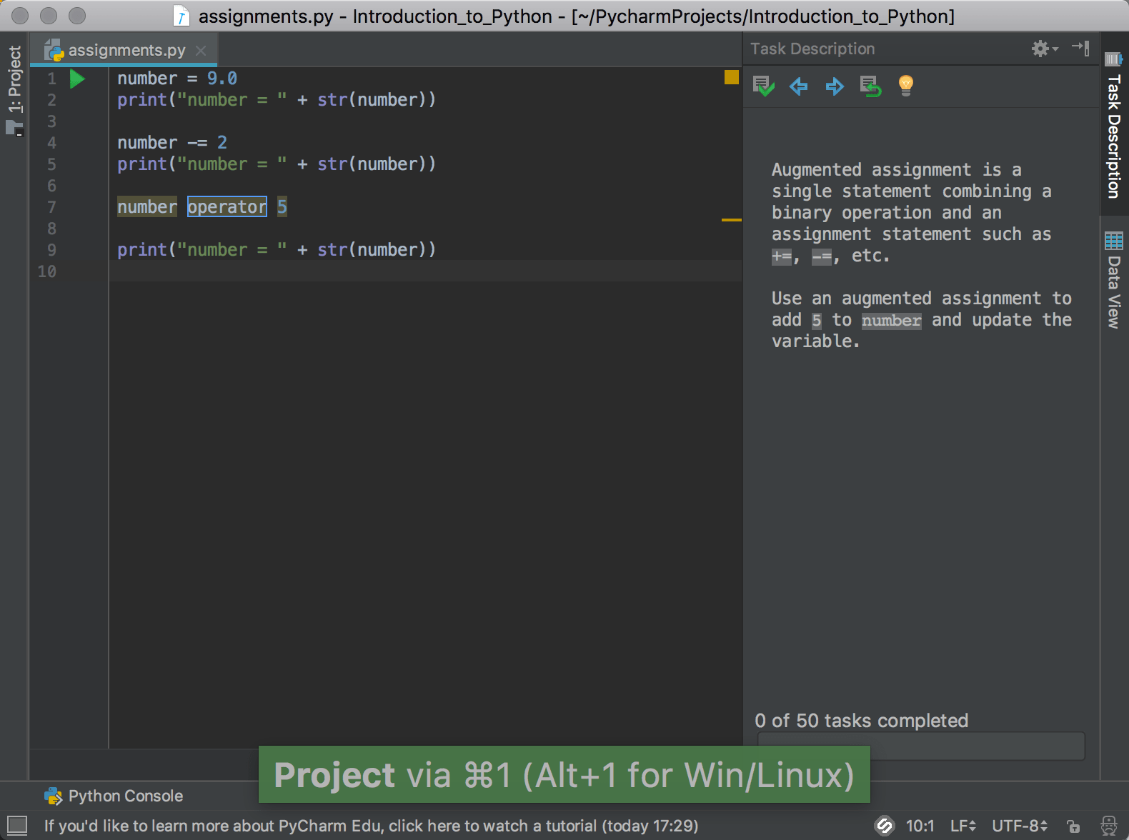 PyCharm Edu Tips & Tricks for Most Efficient Learning, Part I The