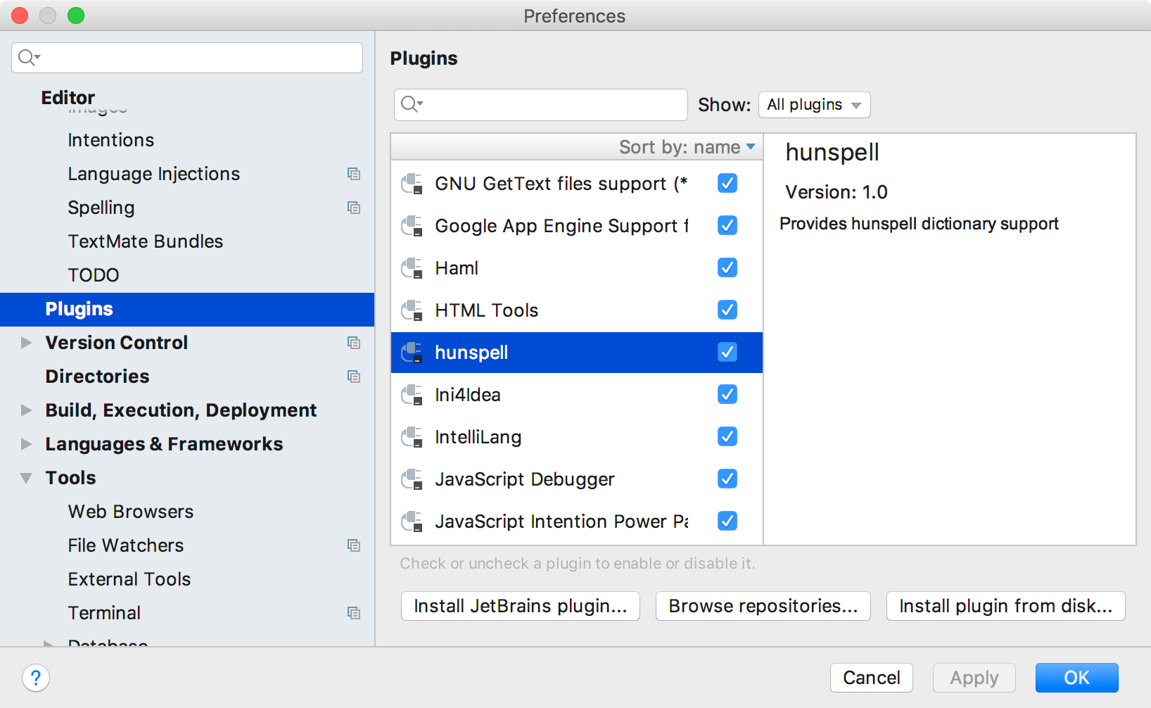 Hunspell dictionaries support The PhpStorm Blog