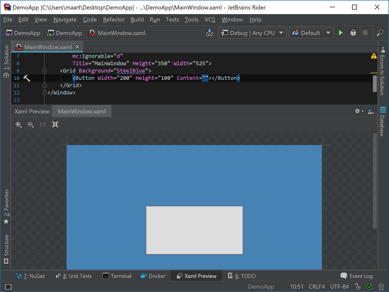 Modified Xaml Code With Added Map Layer And Updated Names For Page And