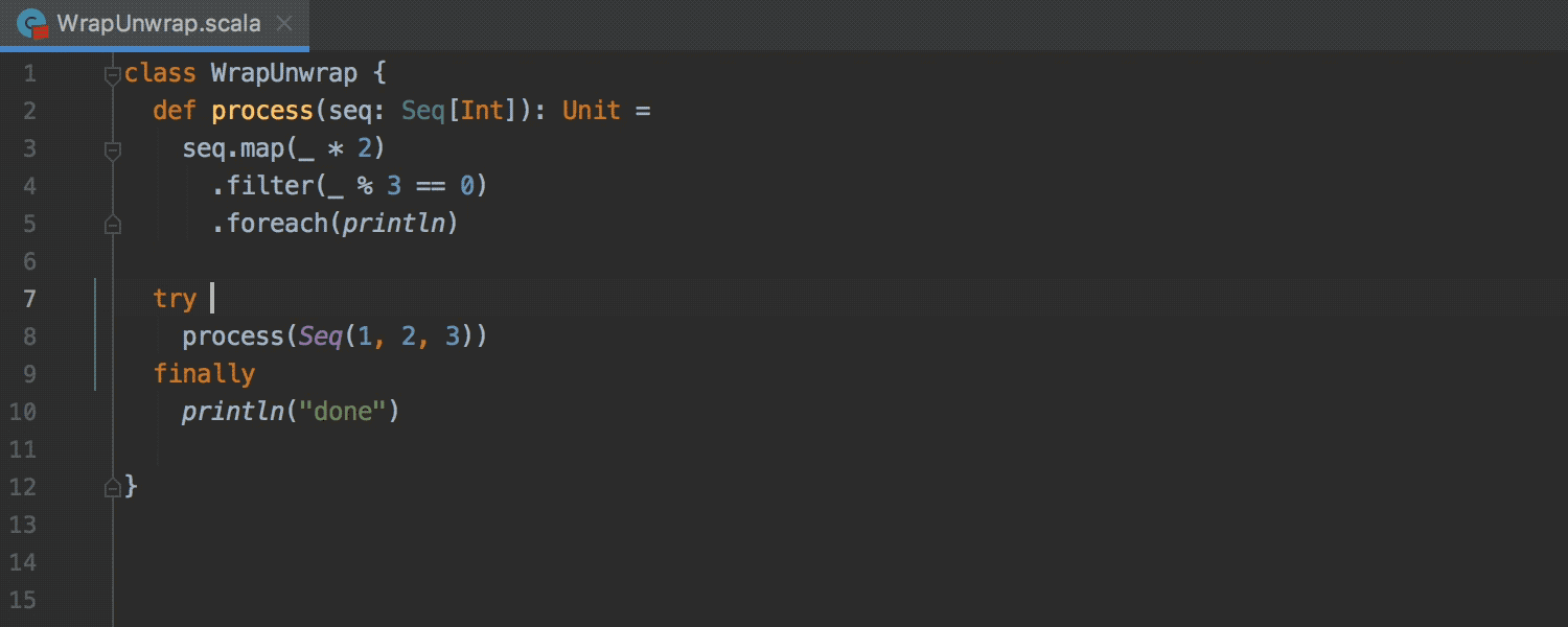 IntelliJ Scala Plugin 2019.2 Functional Code Highlighting, Fine