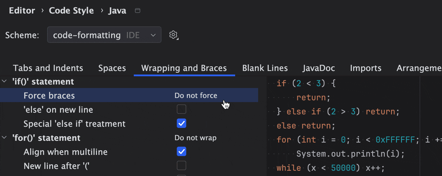 How to Format Java Code The IntelliJ IDEA Blog