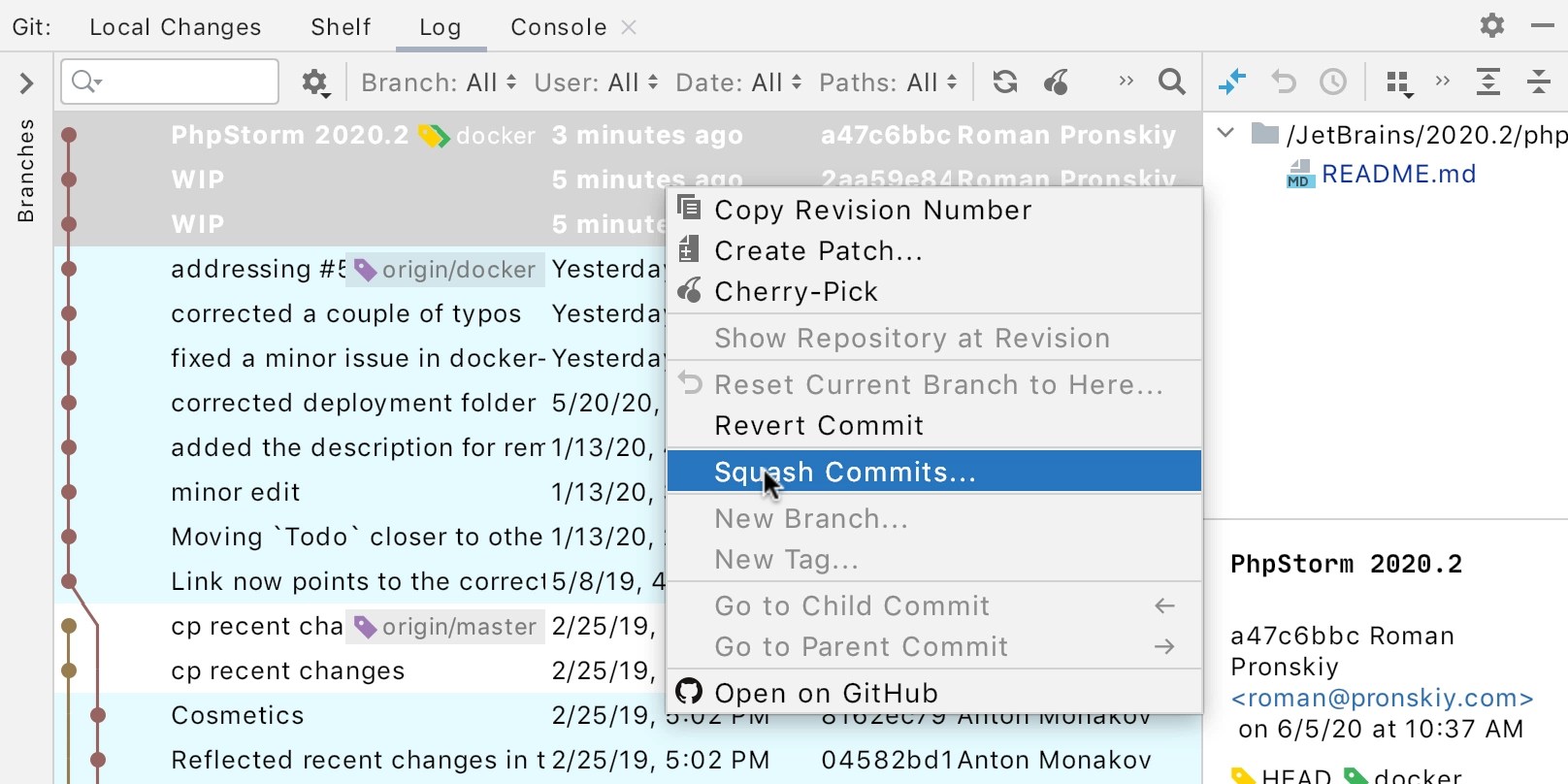 PhpStorm 2020.2 PHP 8 Union Types, New Control Flow Engine, GitHub