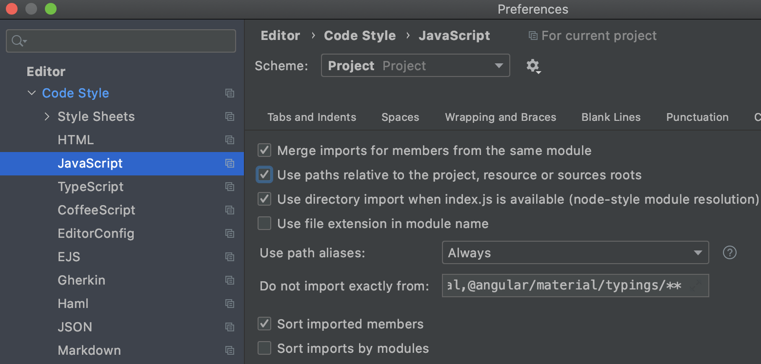 Configuring the Style of Imports in JavaScript and TypeScript The