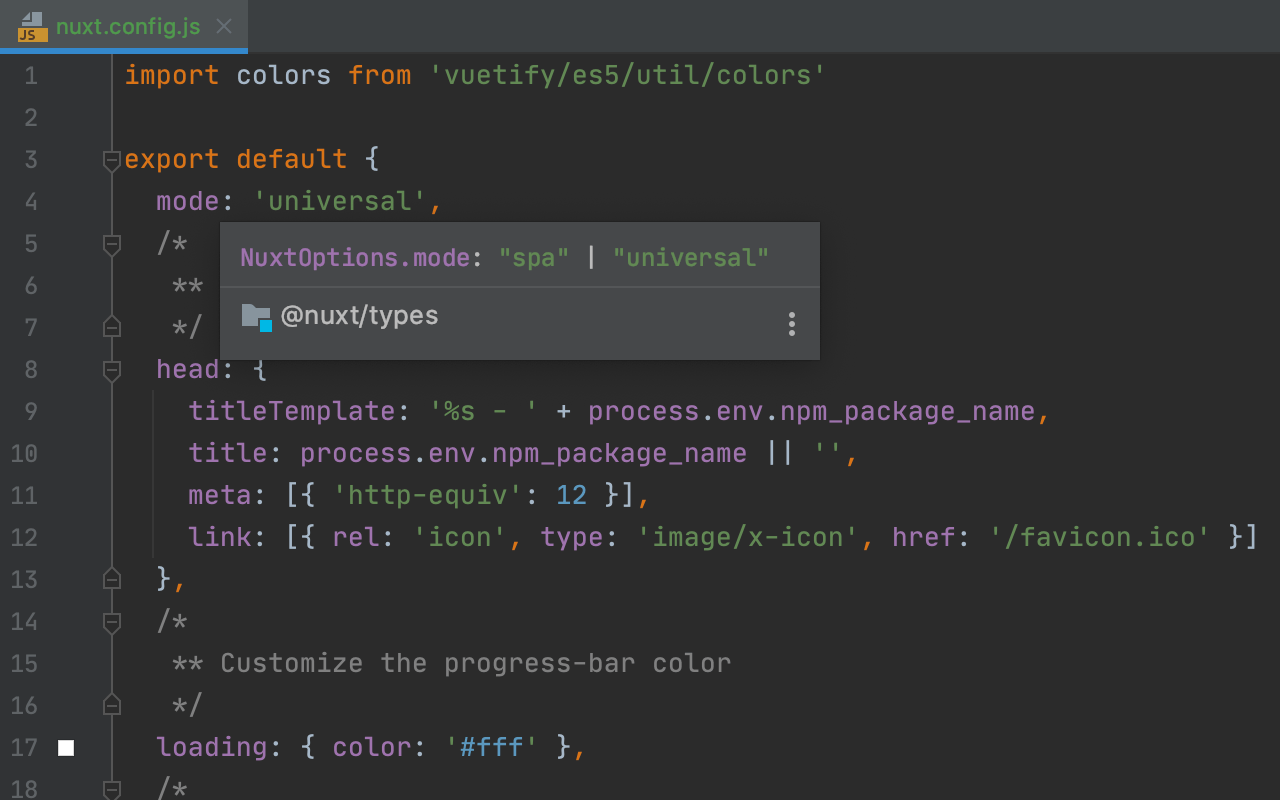 WebStorm 2020.2 Beta 2 Support for Nuxt.js, New Intentions for