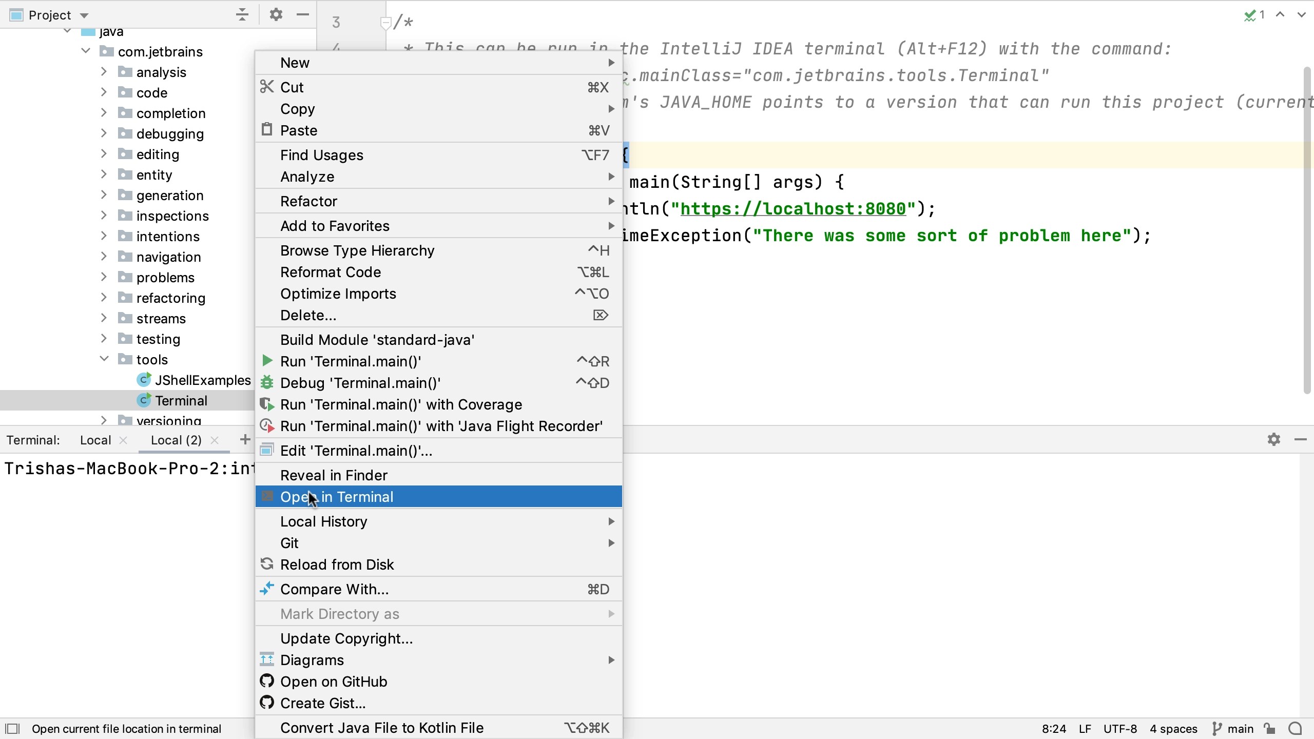 Using the Terminal in IntelliJ IDEA The IntelliJ IDEA Blog