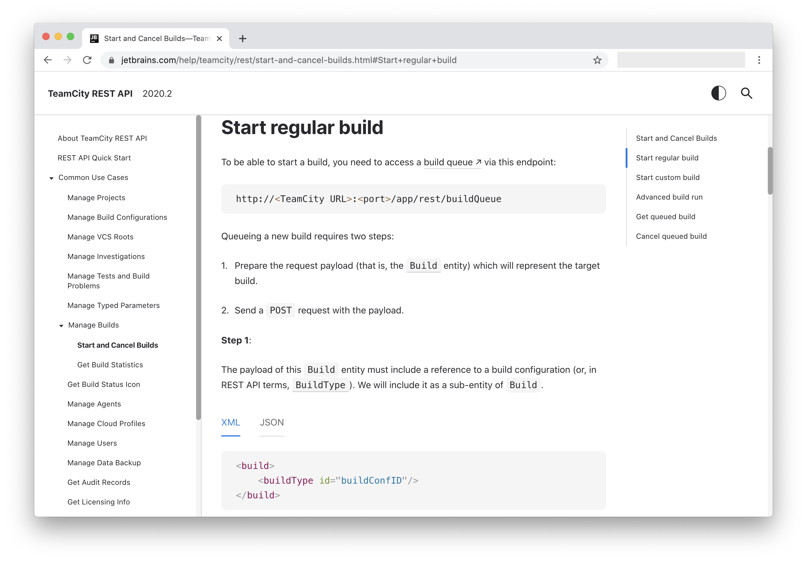 New TeamCity REST API documentation The TeamCity Blog