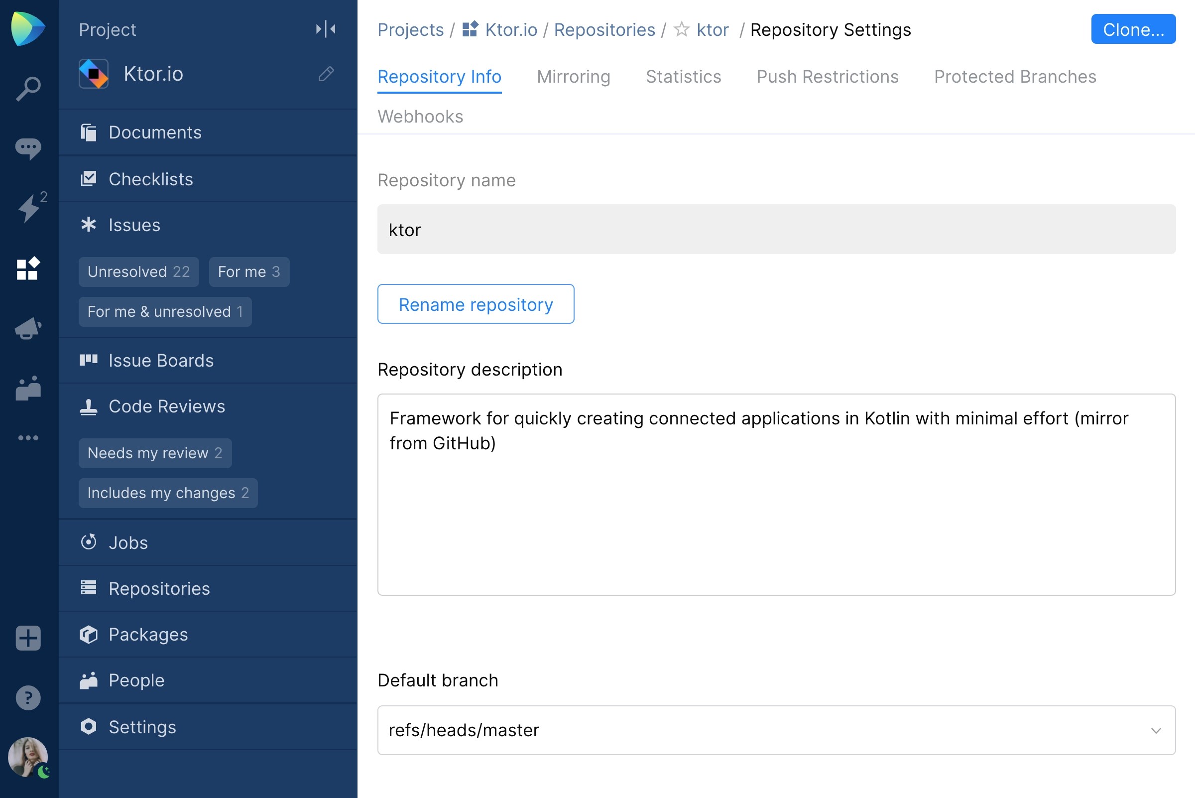 Understanding Visibility in Space Project, Git Repository, Channel