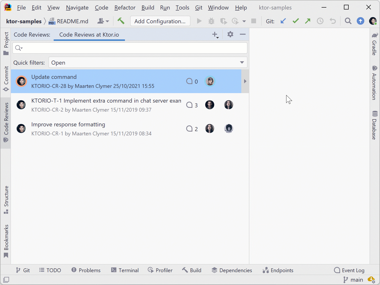 Create Merge Requests, Code Reviews, and Other Space Updates in IntelliJ IDEA 2021.3 The Space Create Merge Requests, Code Reviews, and Other Space Updates in IntelliJ IDEA 2021.3 The Space