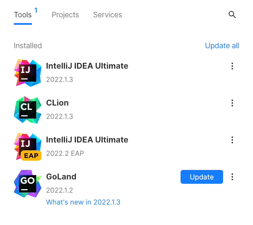 Toolbox App 1.25 现已发布！ JetBrains 博客