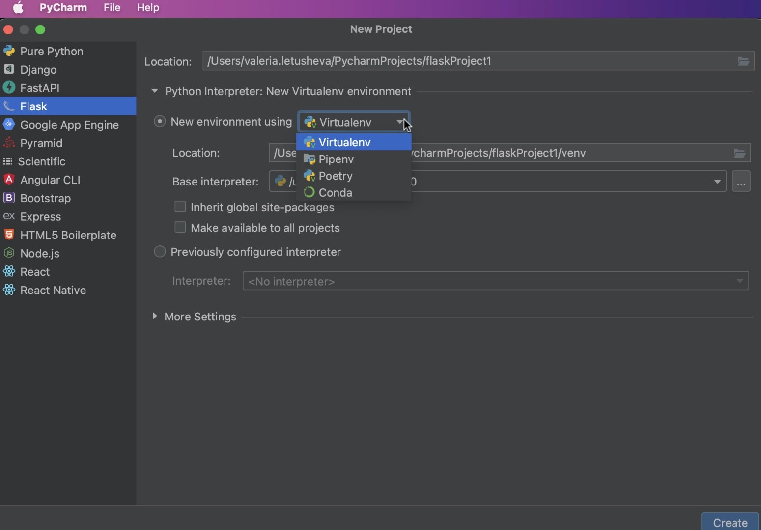 Flask tutorial Create a Flask application in PyCharm Valeria Letusheva
