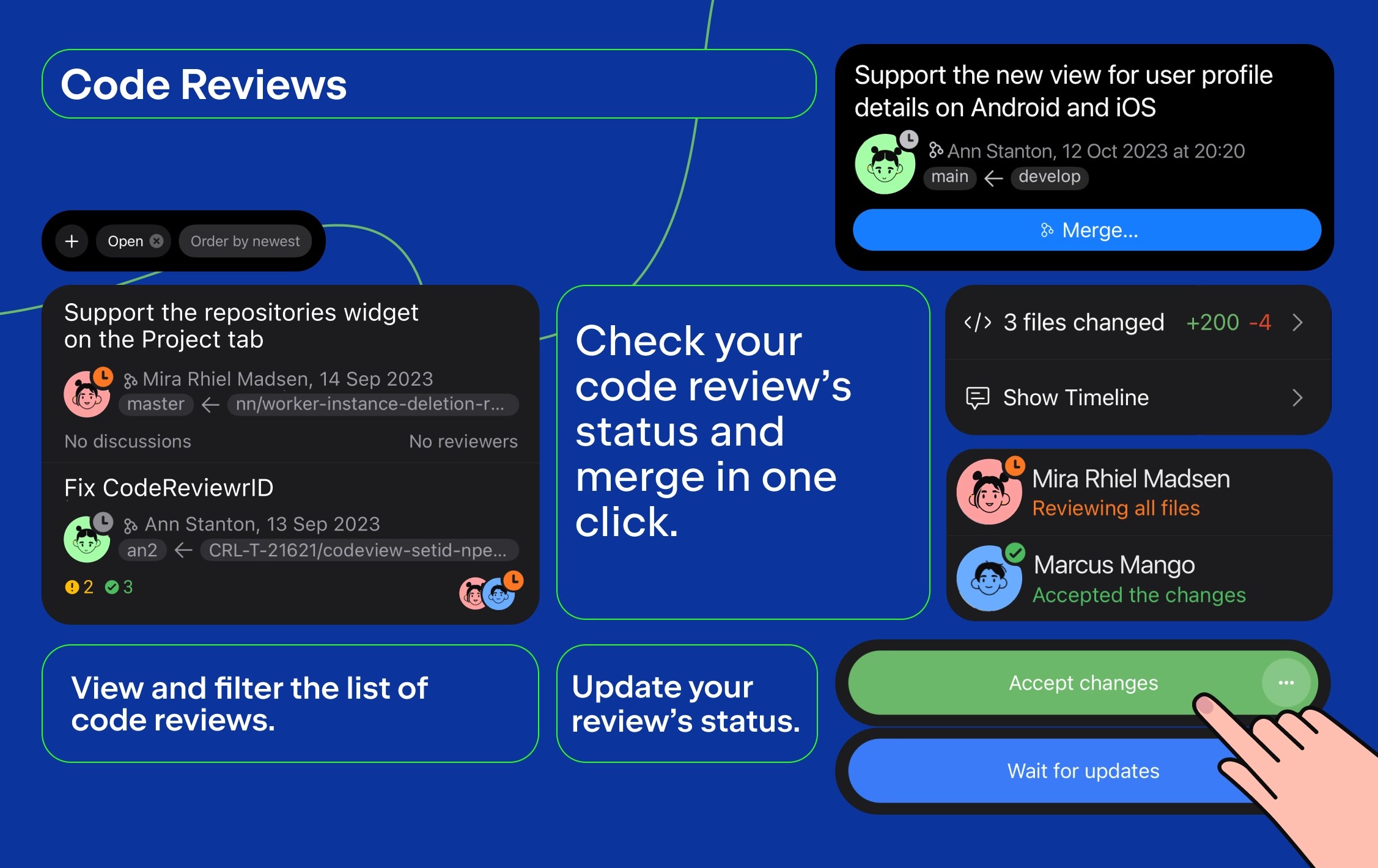 Enhance Code Collaboration on the Go Code Reviews and Merge Requests