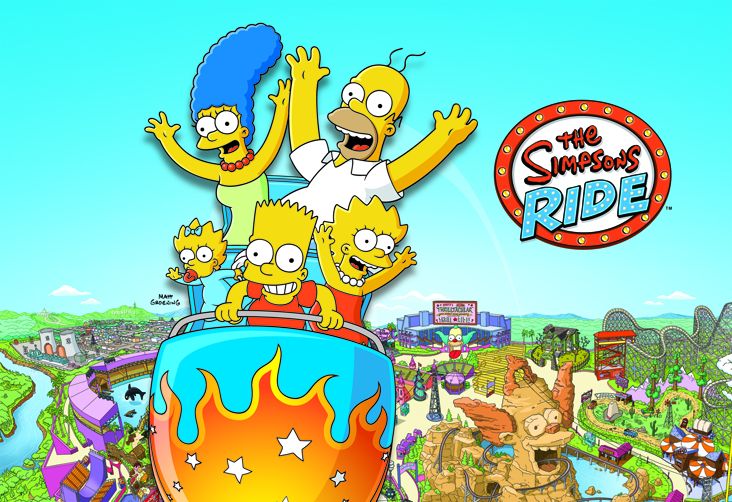 The Simpson Ride Un parc d’attractions dédié aux Simpson