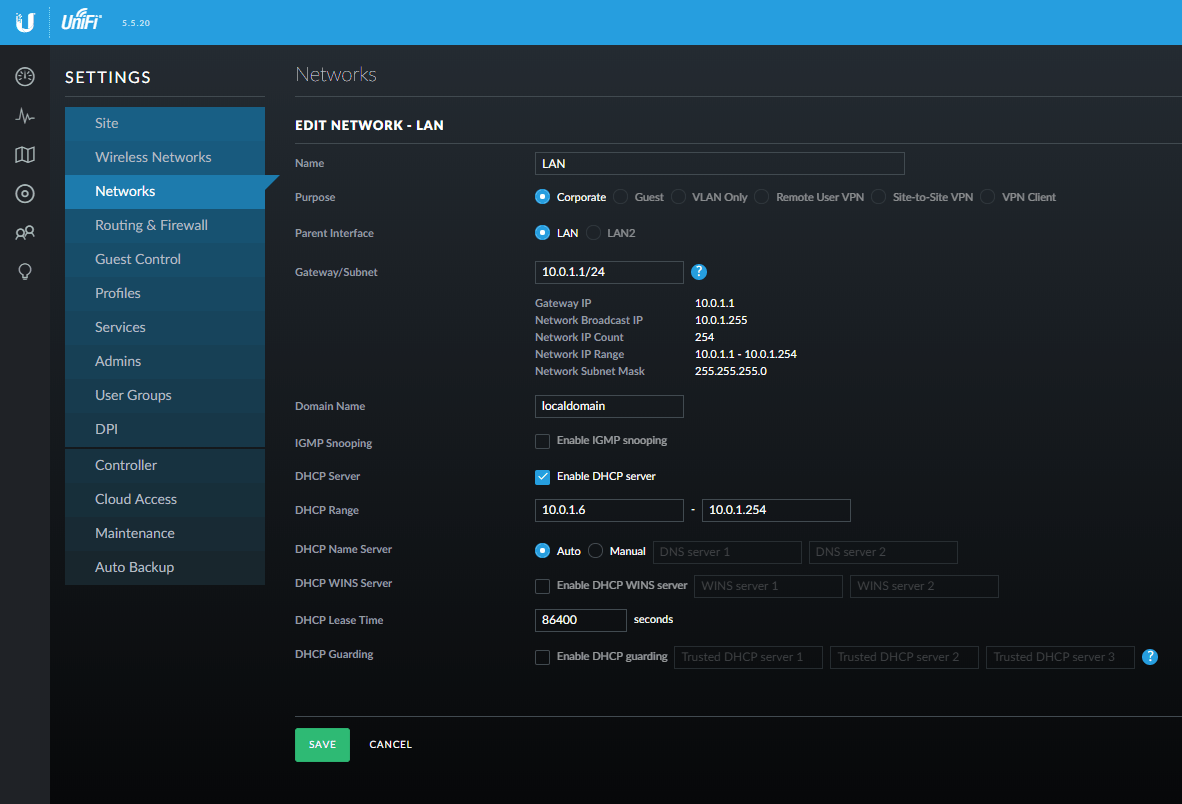 How to Migrate from an Existing Router to Ubiquiti USG with DHCP
