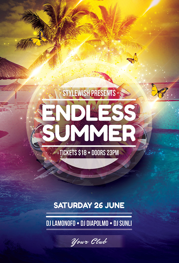 20 Creative Summer Flyers / Poster Designs Graphics