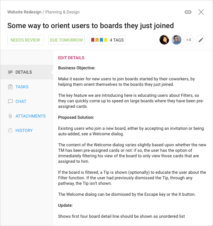 New feature we made it easier to use Card URLs Get more done, with