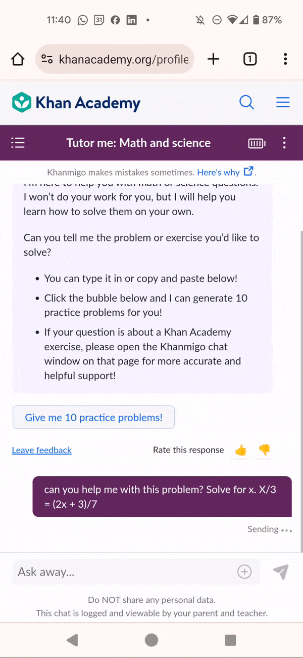 December 2023 Khanmigo Feature Updates Khan Academy Blog