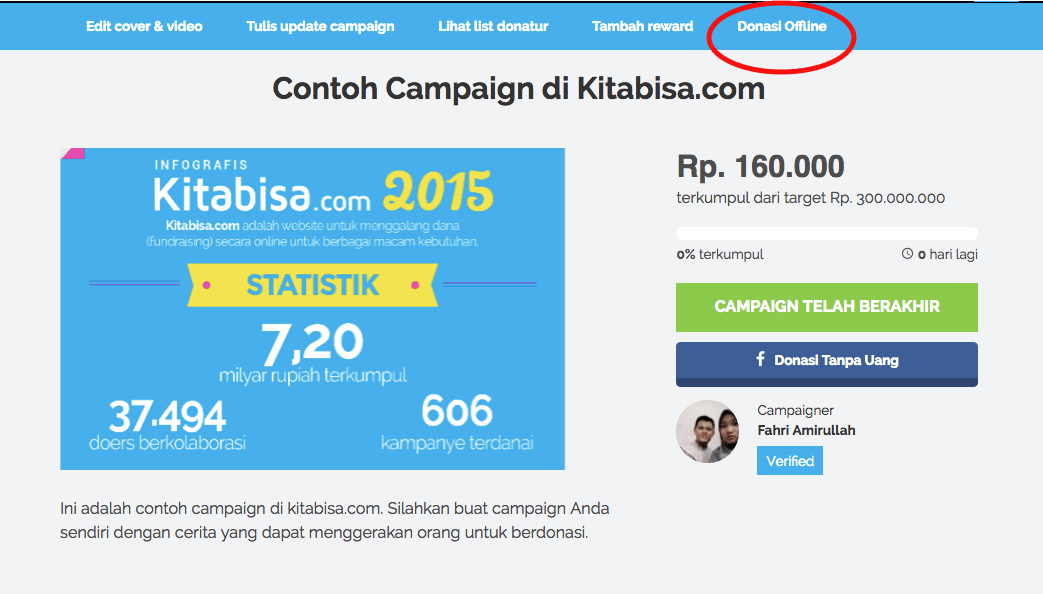 Apa itu donasi offline di