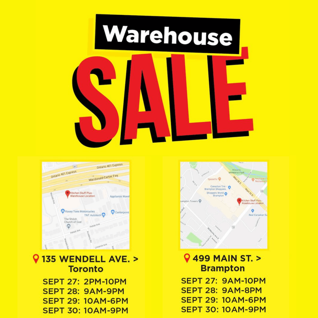 September Warehouse Sale 3 Things You Need To Know Kitchen Stuff Plus