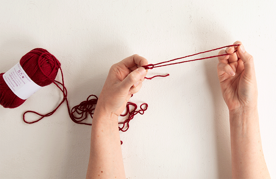 Tutorial TripleStranding from One Yarn Ball KnitPicks